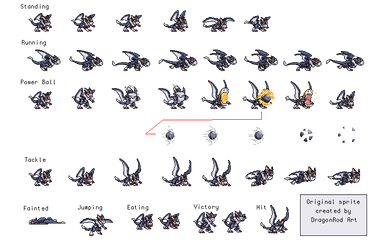 Dorugamon Sprite Sheet