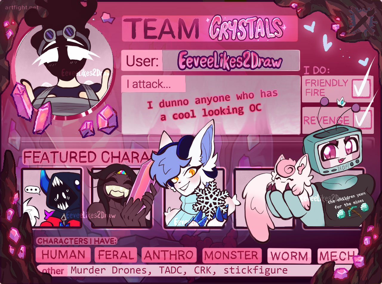 Team Crystals by EeveeLikes2Draw on DeviantArt