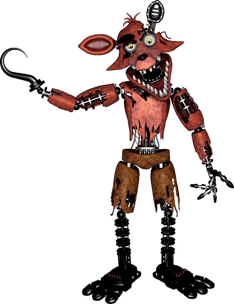 Fnaf 2 Withered Foxy png by Y-MMDere on DeviantArt