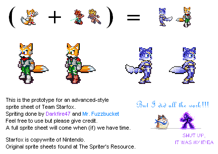 Starfox Sprites WIP