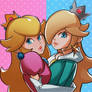 Princess Peach and Rosalina