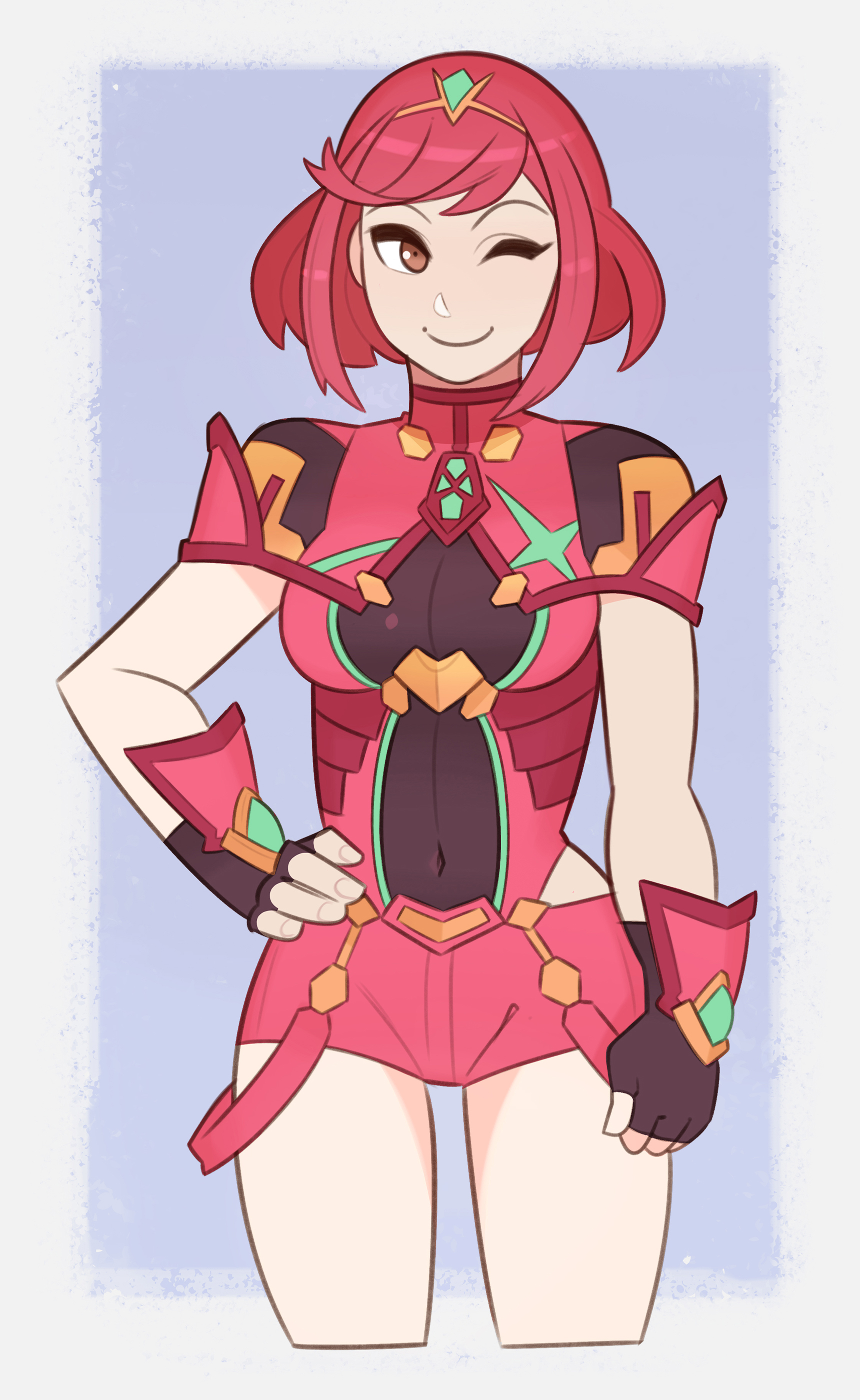 Pyra Possession Xenoblade, Pyra by SplashBrush on DeviantArt