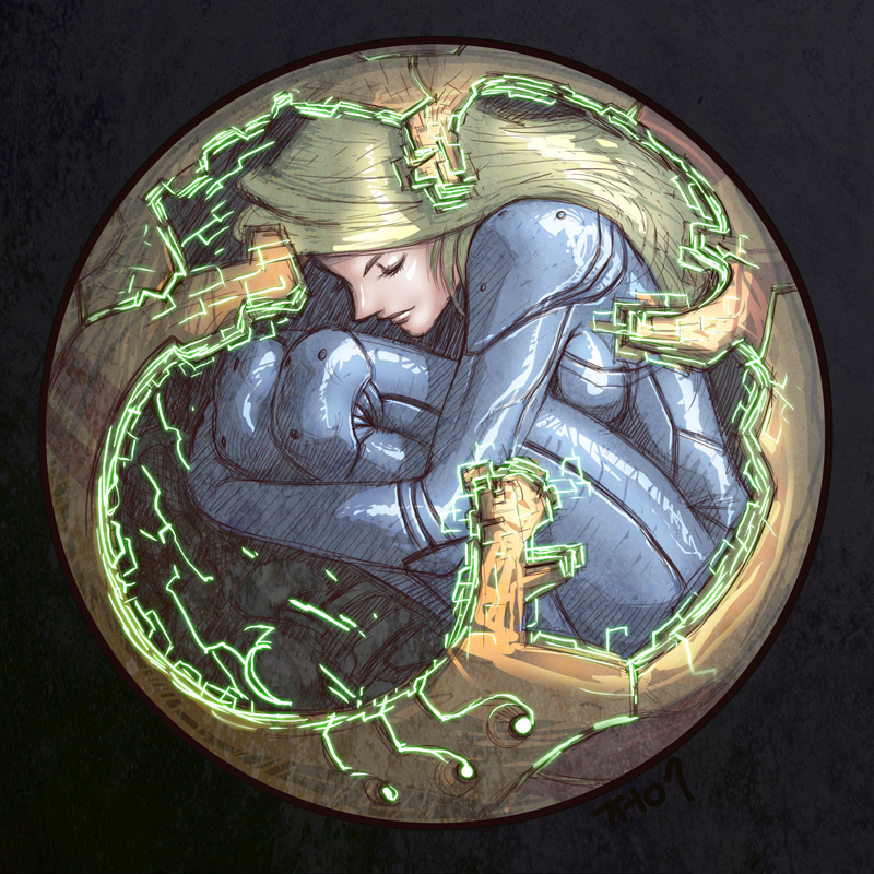 Samus in Morphball