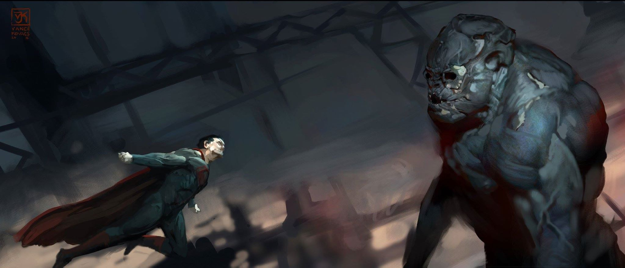 Batman v Superman Dawn of Justice Concept Art Vanc