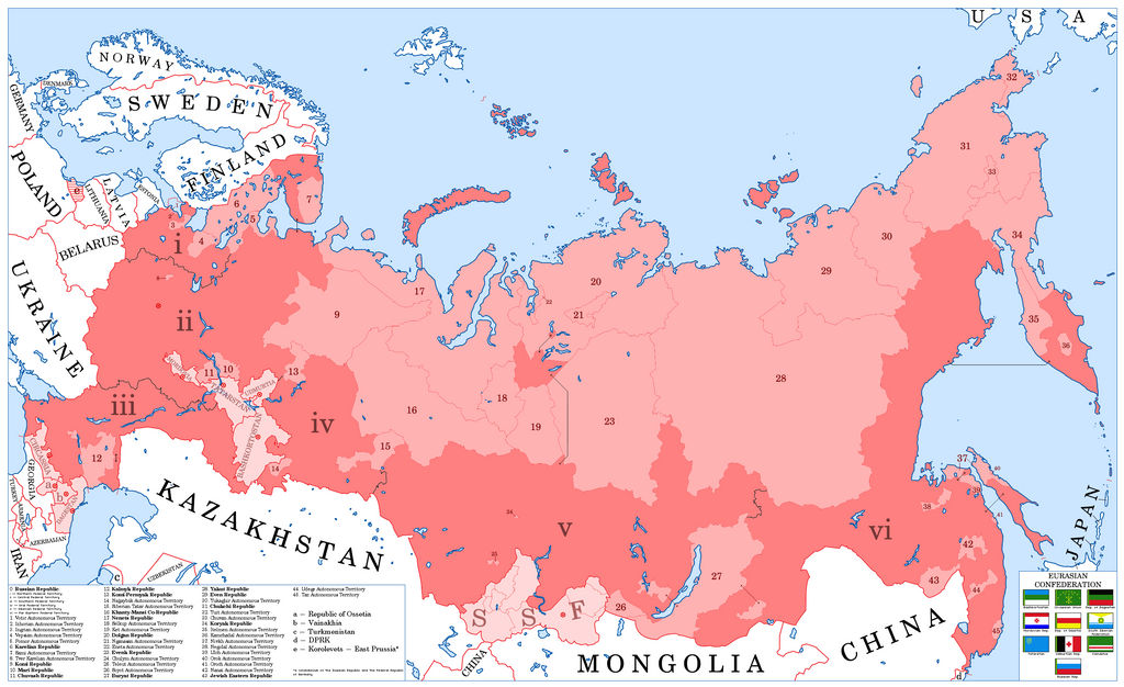 Russian Republic and the Eurasian Confederation by Mimbal on DeviantArt