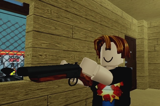 bacon with gun.png - Roblox