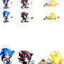 Sonic, Shadow, Super (Mania Shade)