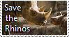 Save The Rhinos Stamp