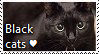 Black Cats Stamp by TheMoonRaven