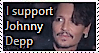 I Support Johnny Depp Stamp