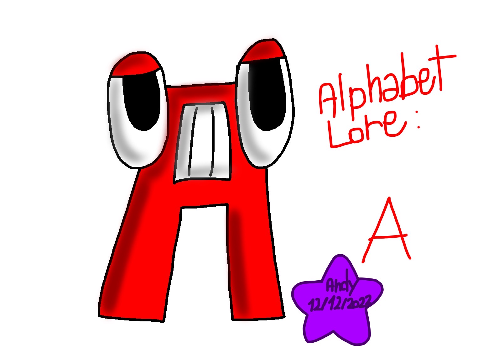 Alphabet Lore: A by AndreaJayWonder2005 on DeviantArt