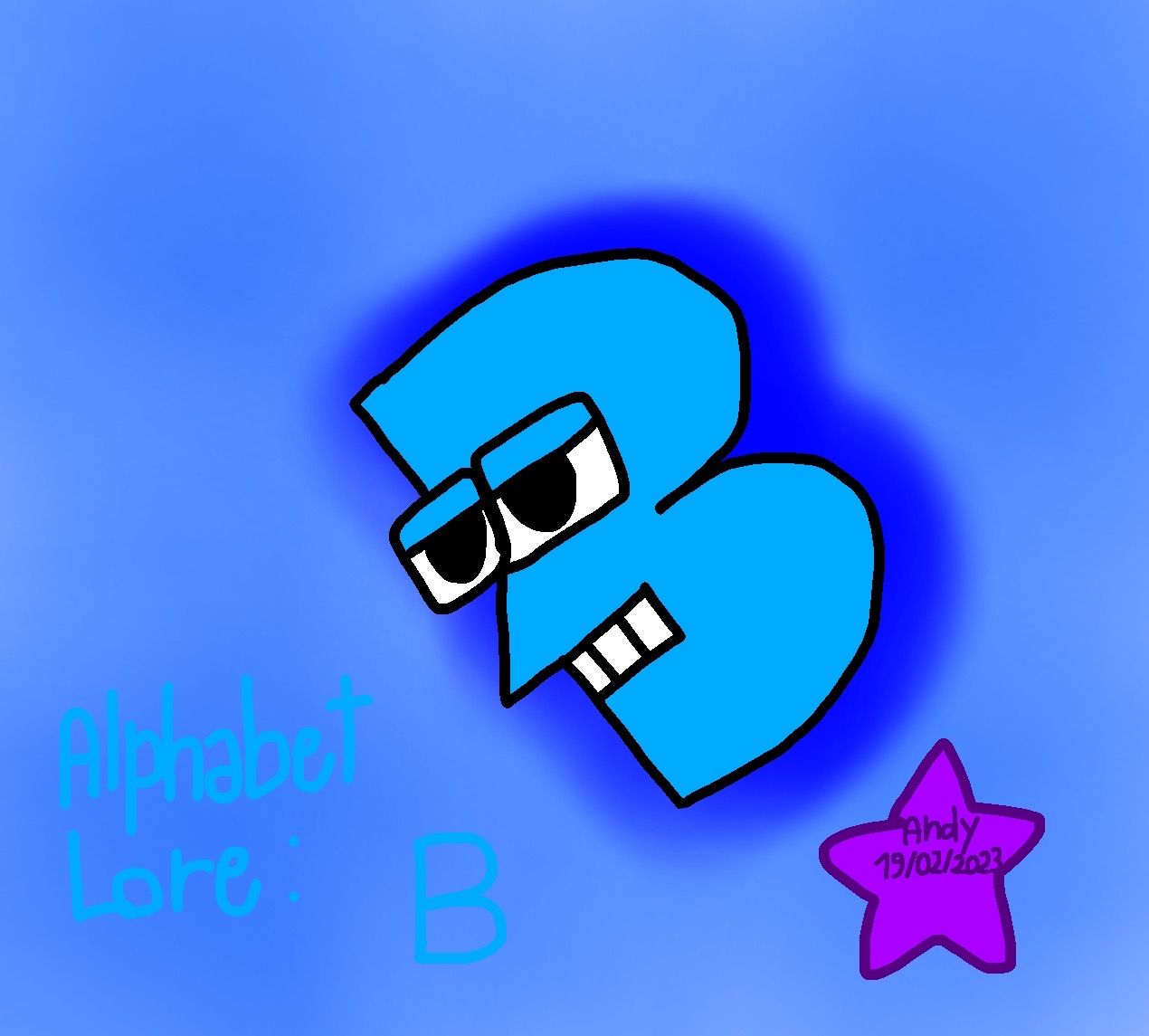 Lowercase B from Alphabet Lore by g4merxethan on DeviantArt