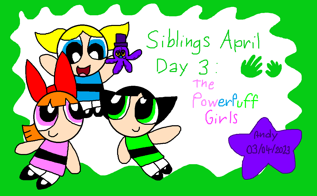 April's fantastic powerpuff girls drawing 