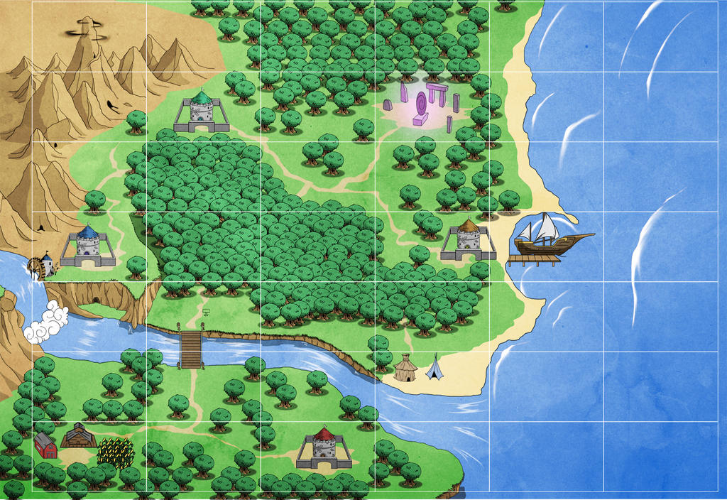 World map by el4Dann on DeviantArt