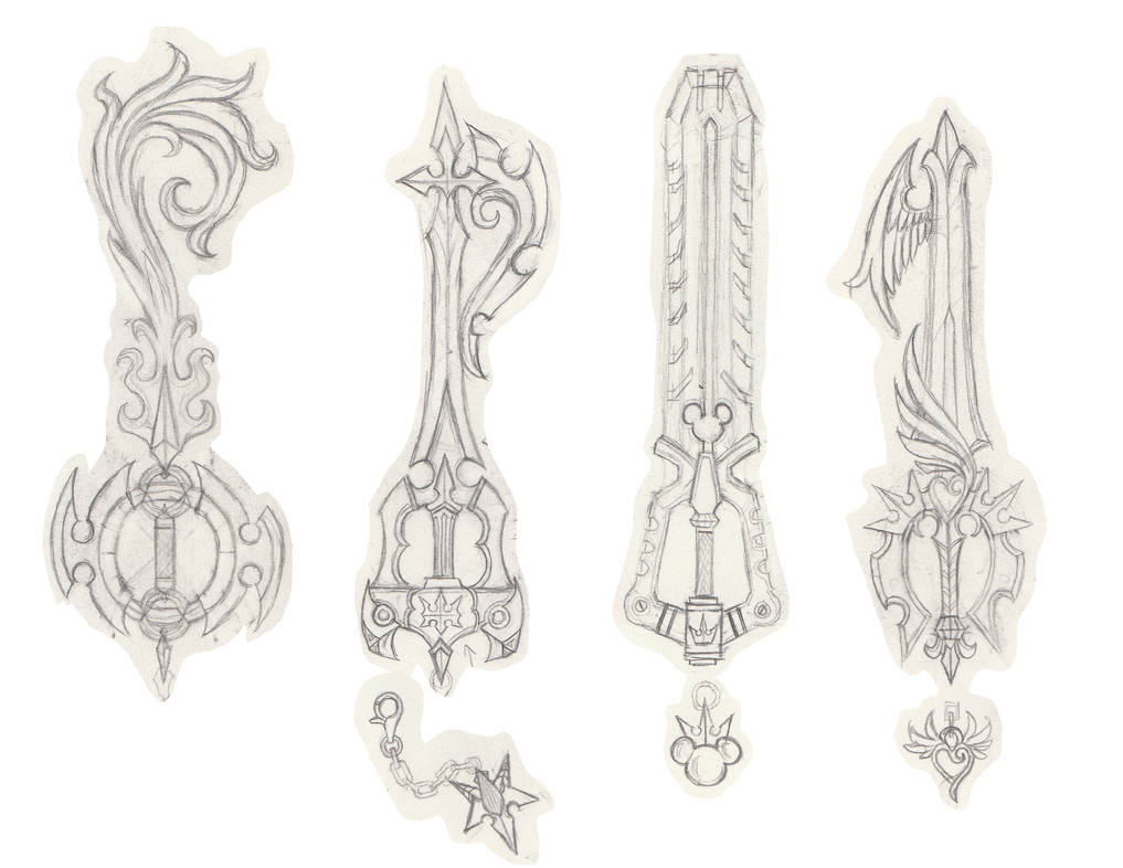 Guardian Keyblade Guardian of Light's Keyblades sketch by UnionForge6SK on DeviantArt