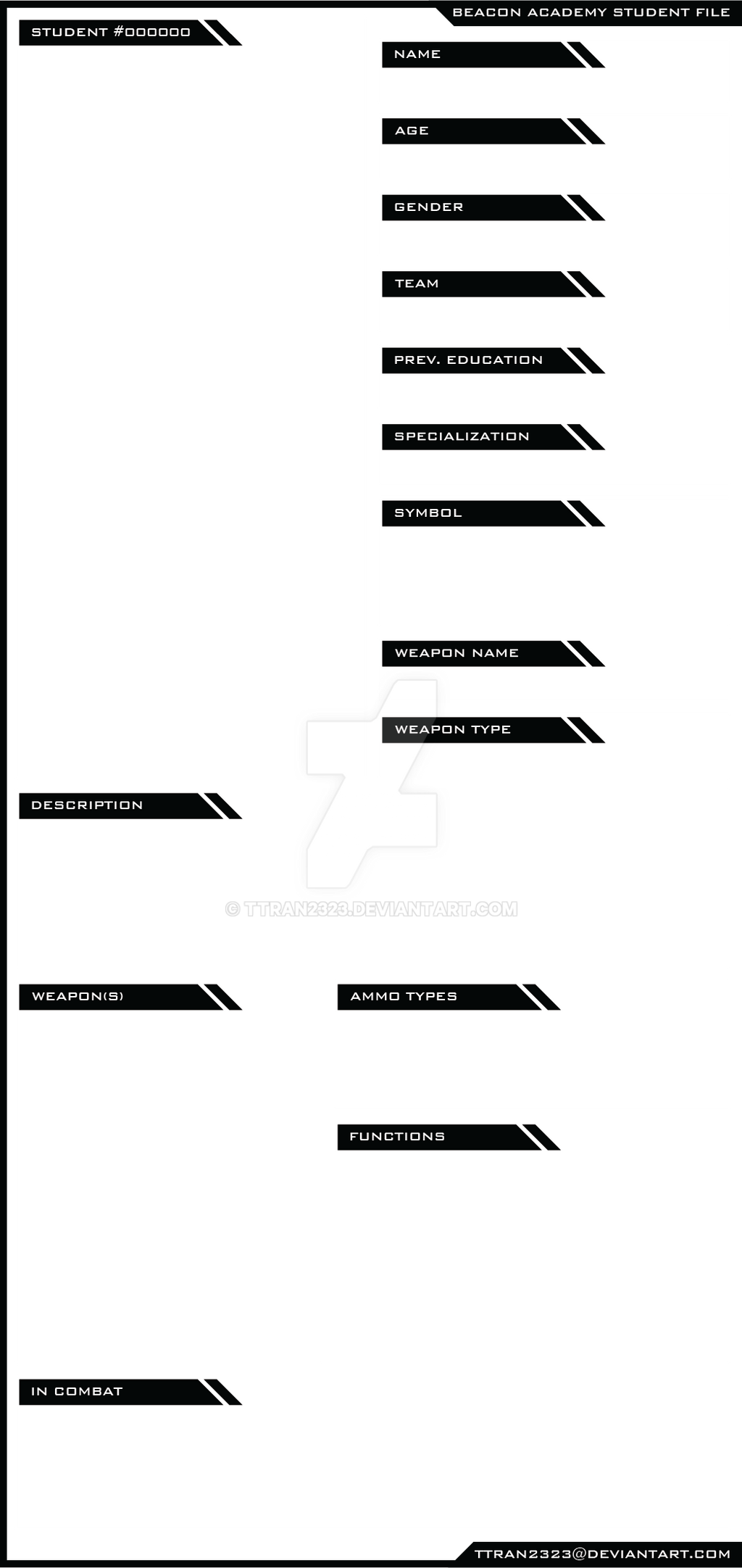 RWBY OC Template v4.2 by ttran2323 on DeviantArt