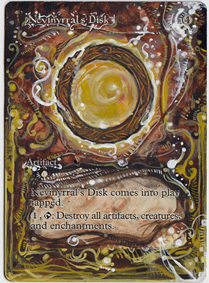 Magic Card Alteration: Nevinyrral's Disk