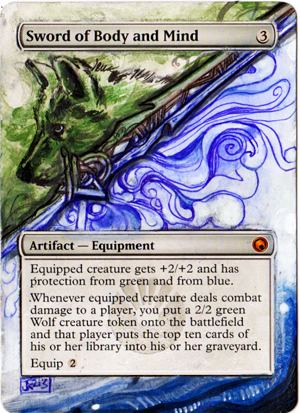 Magic Card Alteration: Sword of Body and Mind