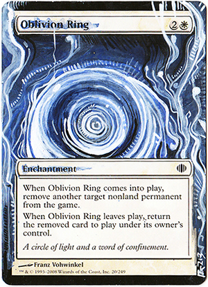 Magic Card Alteration: Oblivion Ring 7/8