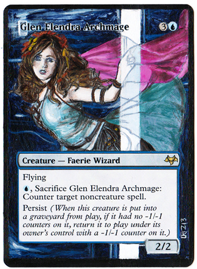 Magic Card Alteration: Glen Elendra Archmage