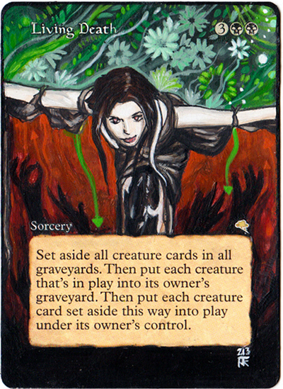 Magic Card Alteration: Living Death 9-5