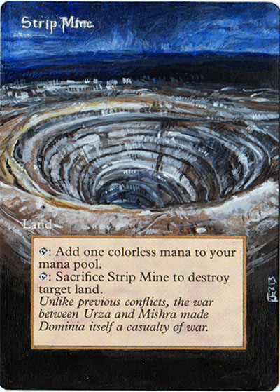 Magic Card Alteration: Strip Mine