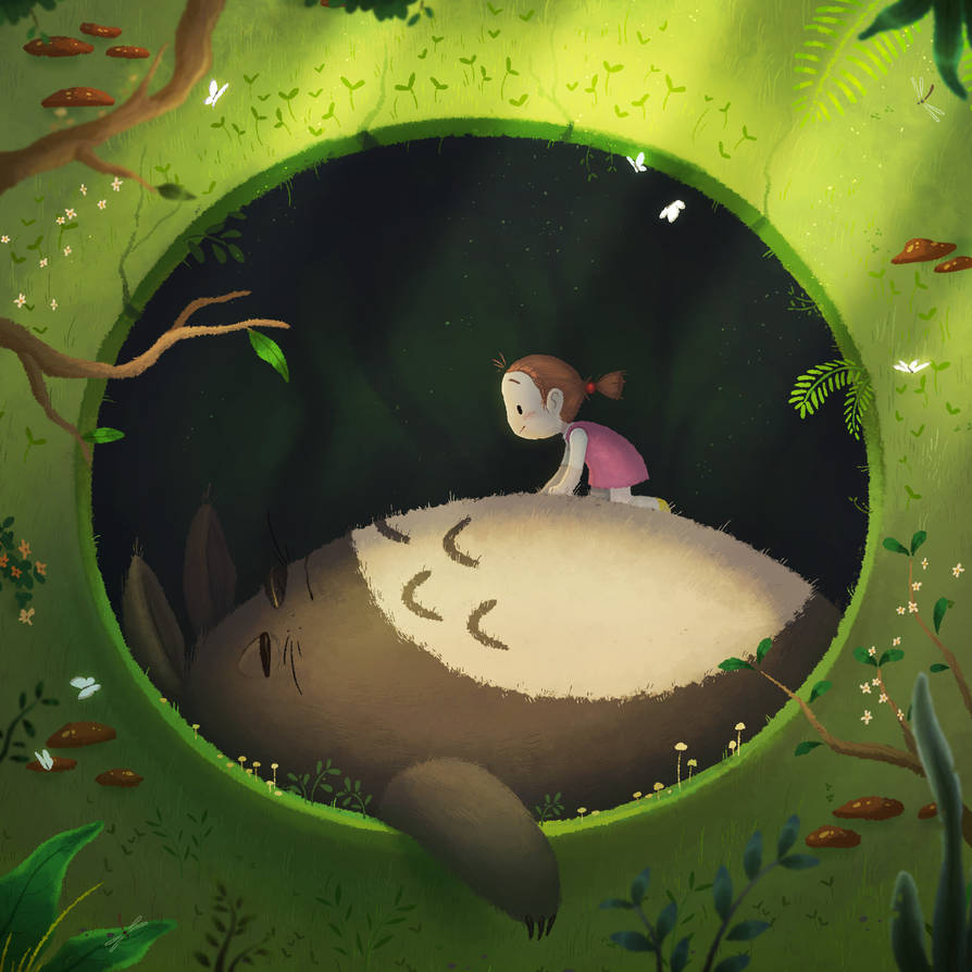 Sleepy totoro. by BananaPistol on DeviantArt