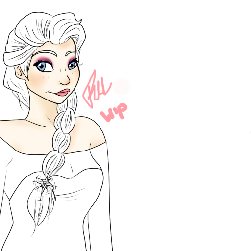 Elsa Rough Sketch aka WIP Elsa