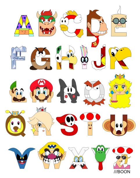 Super Mario Alphabet