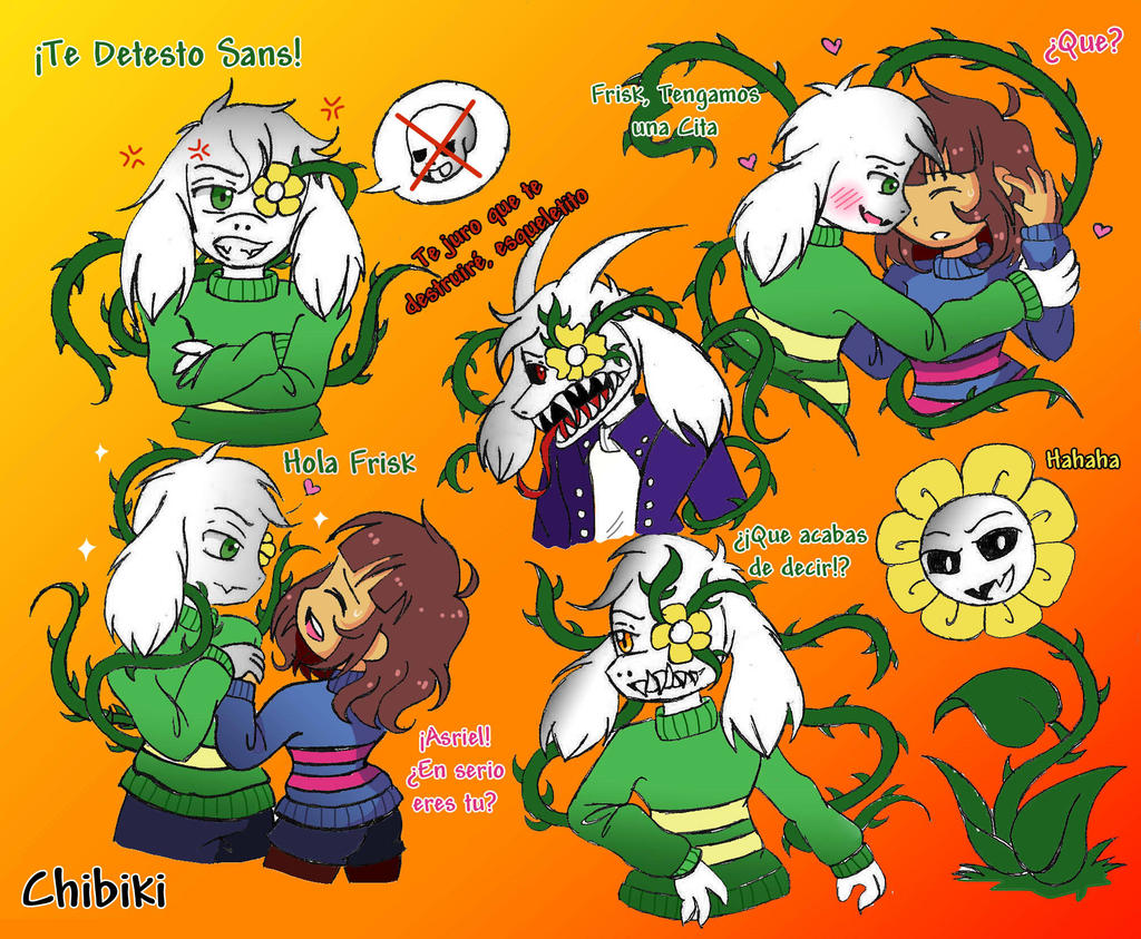 Asriel y Frisk by Amumi on DeviantArt