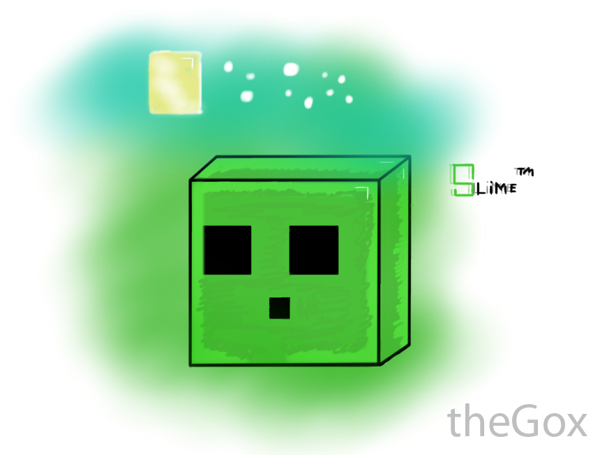 I drew a slime :) : r/Minecraft