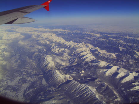 Flying over Greenland,possibly