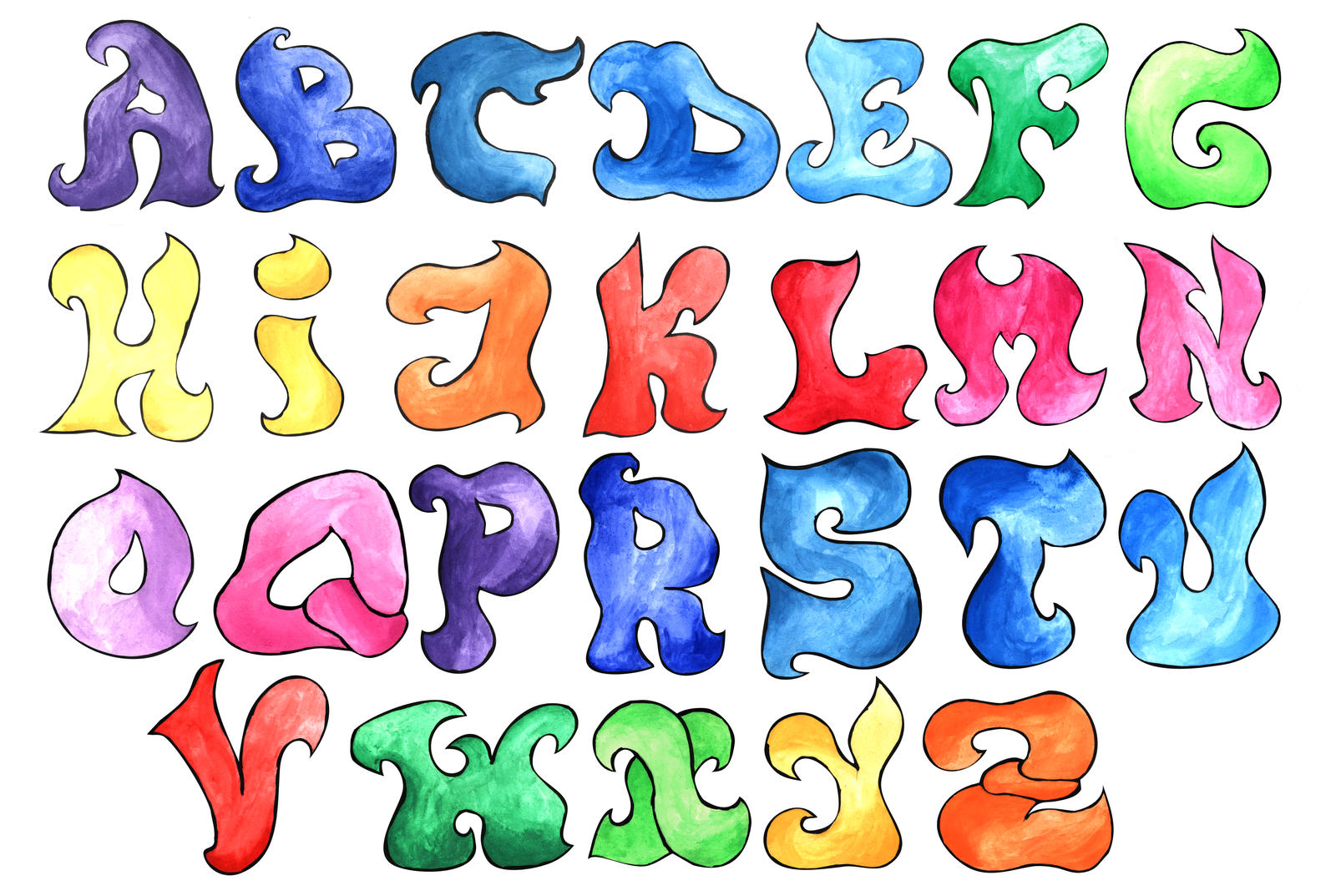 English alphabet by mangorielle on DeviantArt