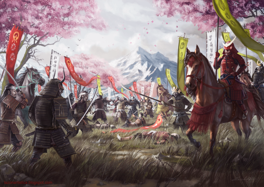 Samurais battle