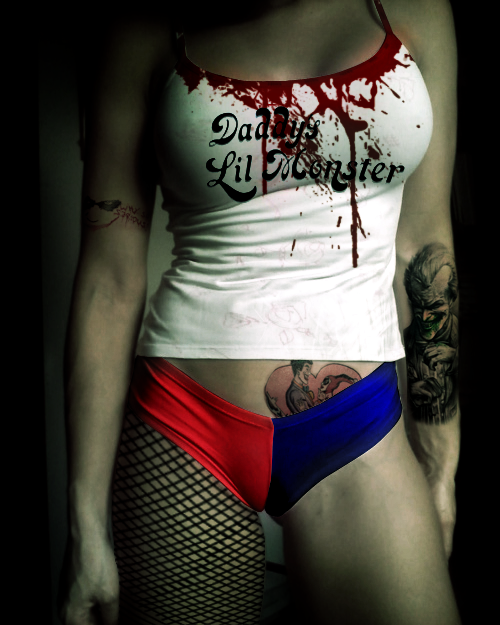Harley Quinn in Camel toe shorts by TheSupervixens on DeviantArt