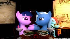 Twilight and Trixie: Night Out at the Restaurant