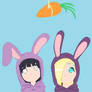 Get the carrot purple bunnies