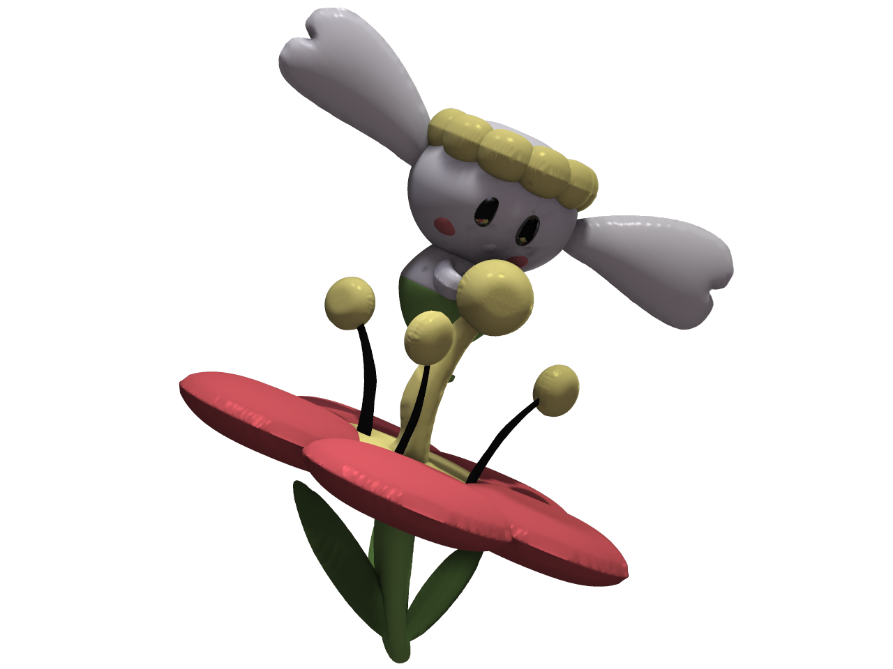 Flabebe (Sadly no accent E's on DA) Custom 3d Art