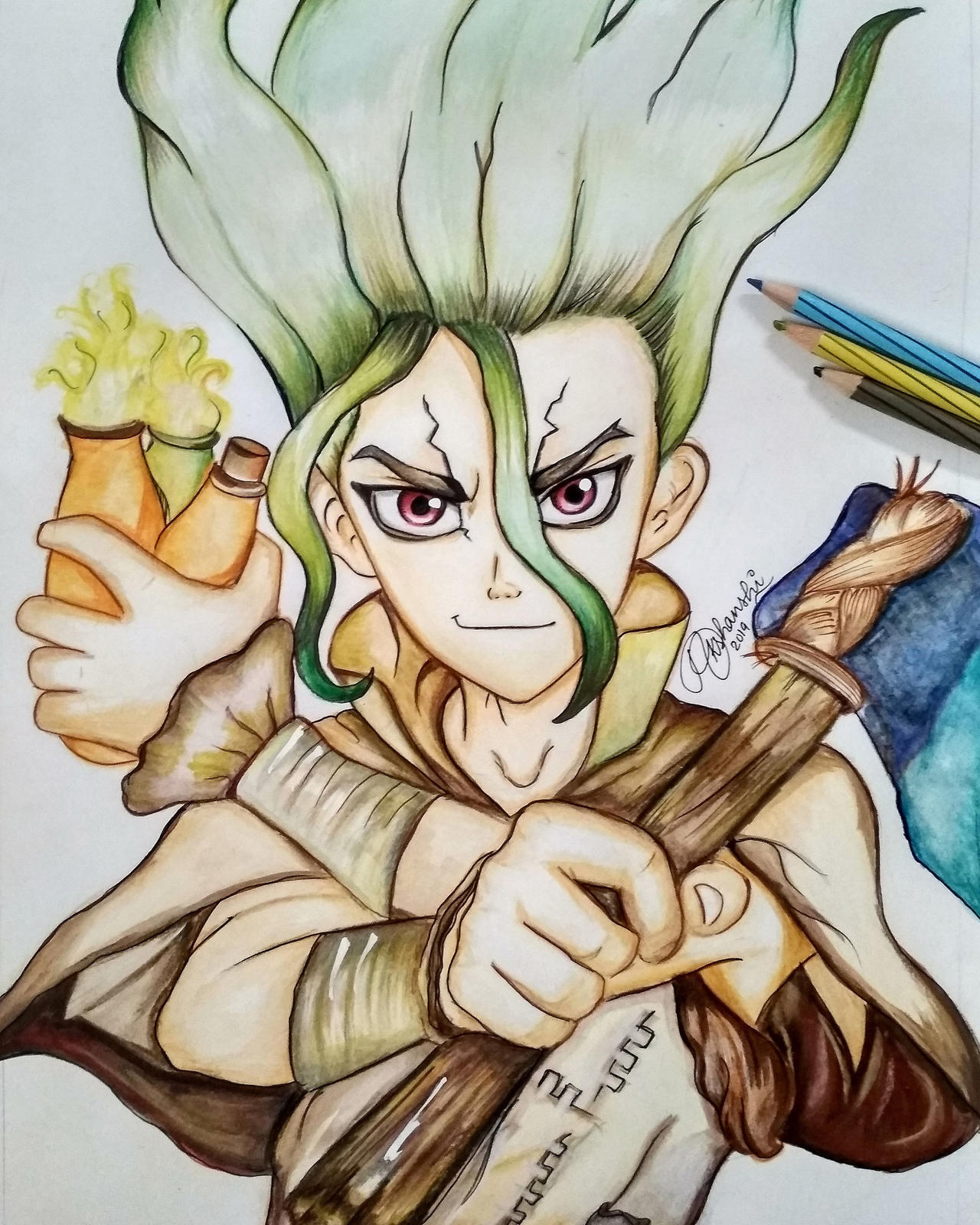 Senku :) by sparkle25 on DeviantArt