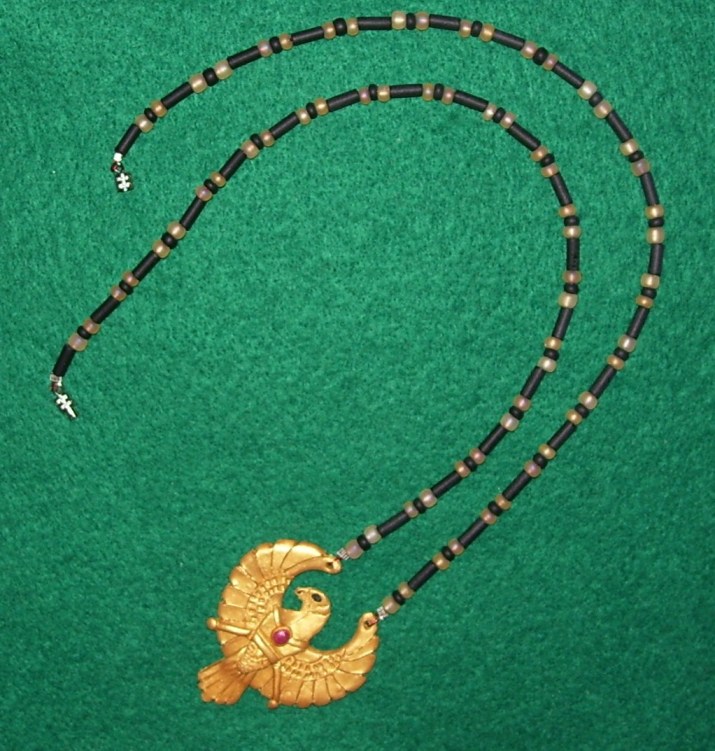 Egyptian bird necklace