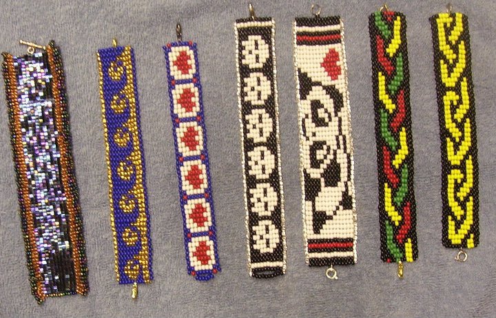 Square stitch bracelets