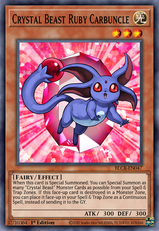 Crystal Beast Ruby Carbuncle by lacxongshock on DeviantArt