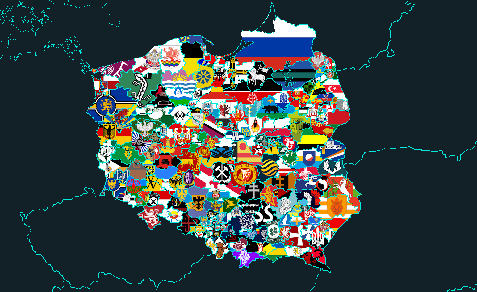 Map of Poland from Pride and Fall (hoi4) by Woj2000 on DeviantArt