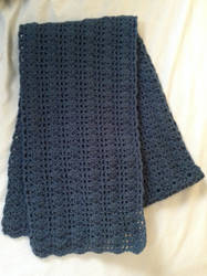 Lacy Blue Scarf