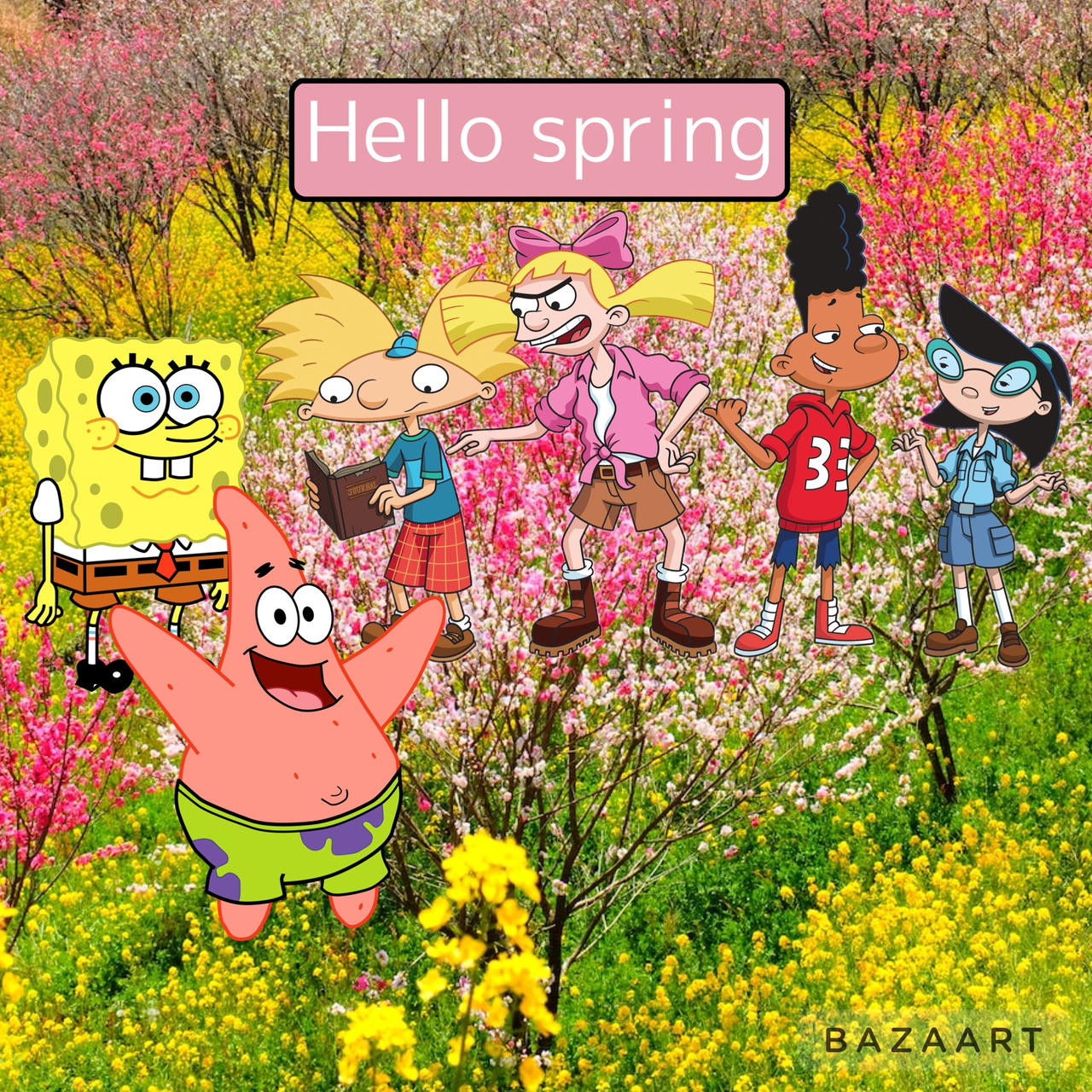 Hello spring from nick cartoon characters by supertimmyboy32 on DeviantArt