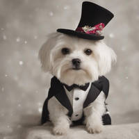 Billie the Havanese dog dapper 01