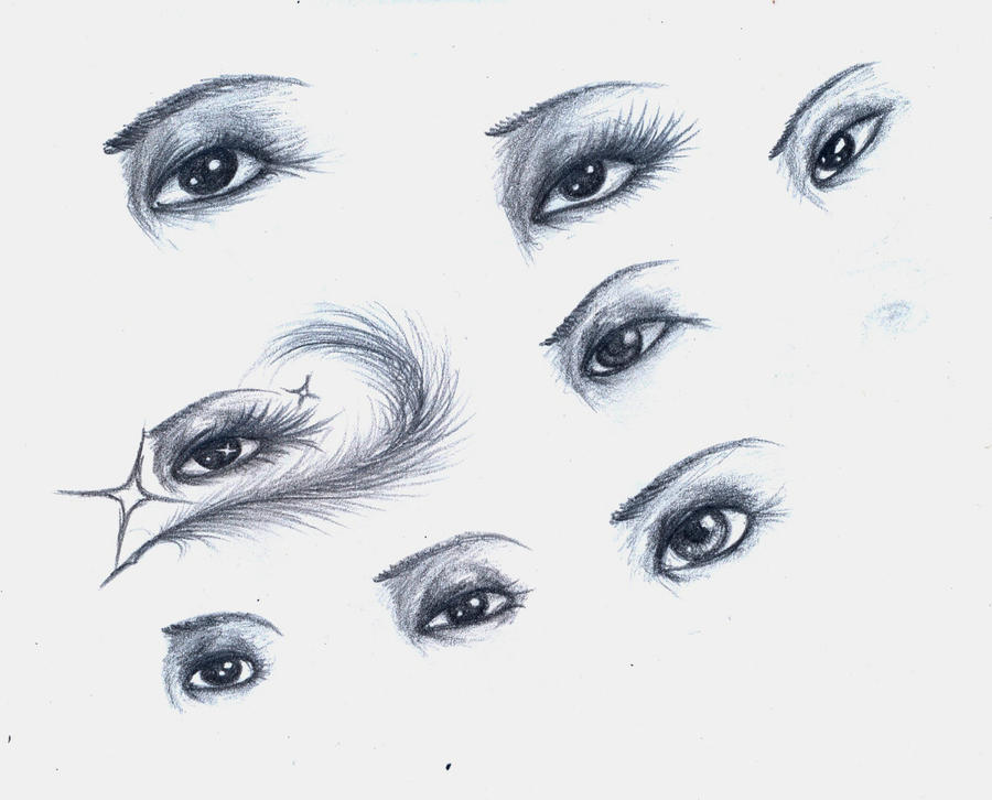Anime Eyes Reference: Pencil by Verie on DeviantArt