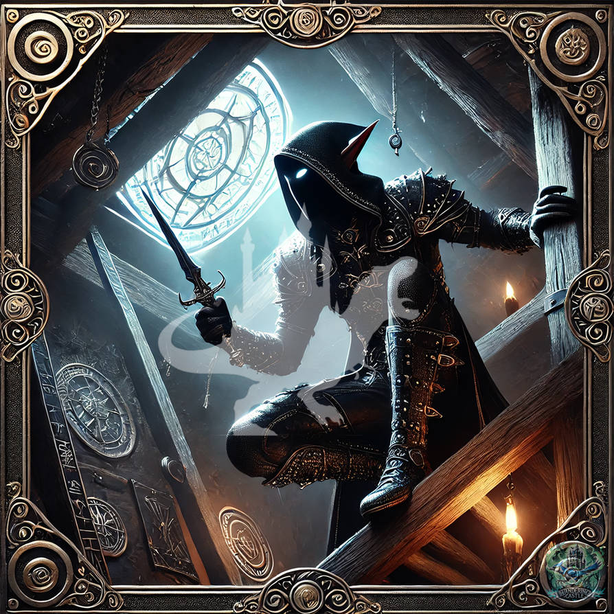 Elven Assassin Crouched In The Rafters By WanderingCastle On DeviantArt elven-assassin-crouched-in-the-rafters-by-wanderingcastle-on-deviantart