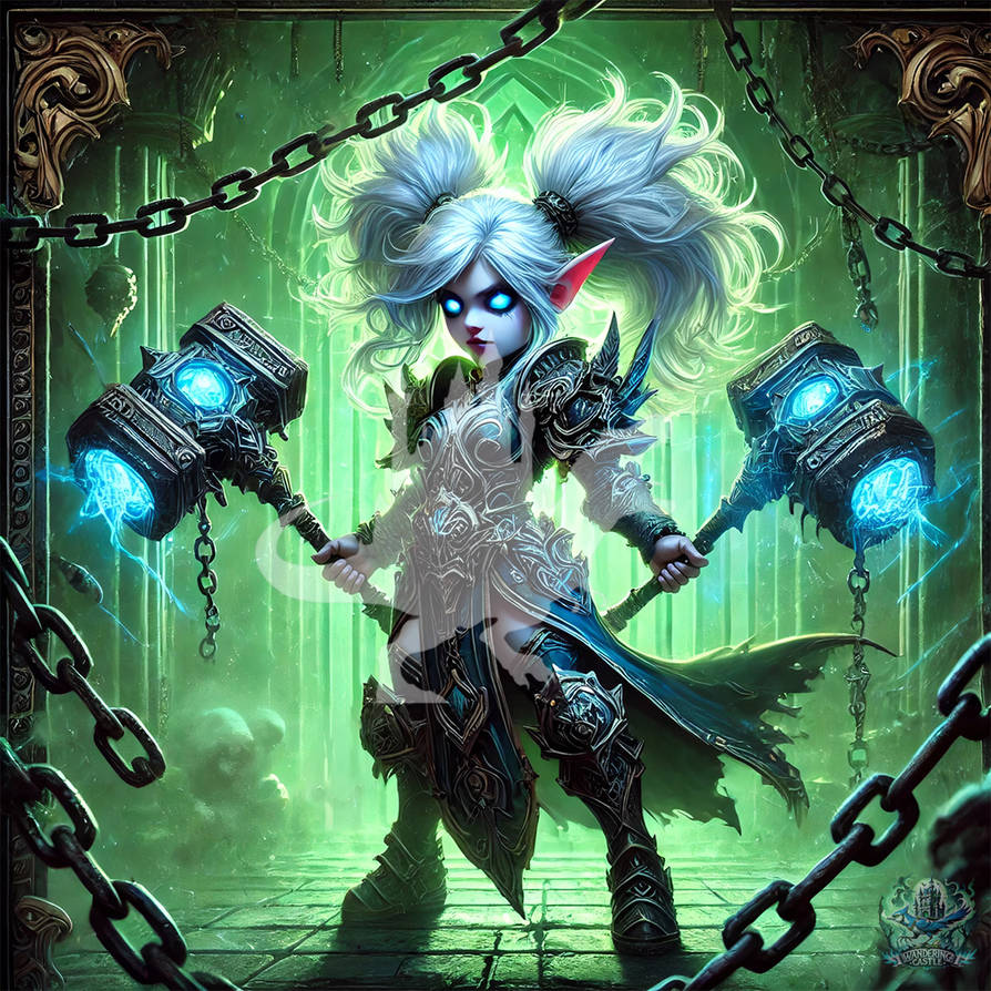 Gnome Warrior Wielding Twin Enchanted Warhammers By WanderingCastle On gnome-warrior-wielding-twin-enchanted-warhammers-by-wanderingcastle-on