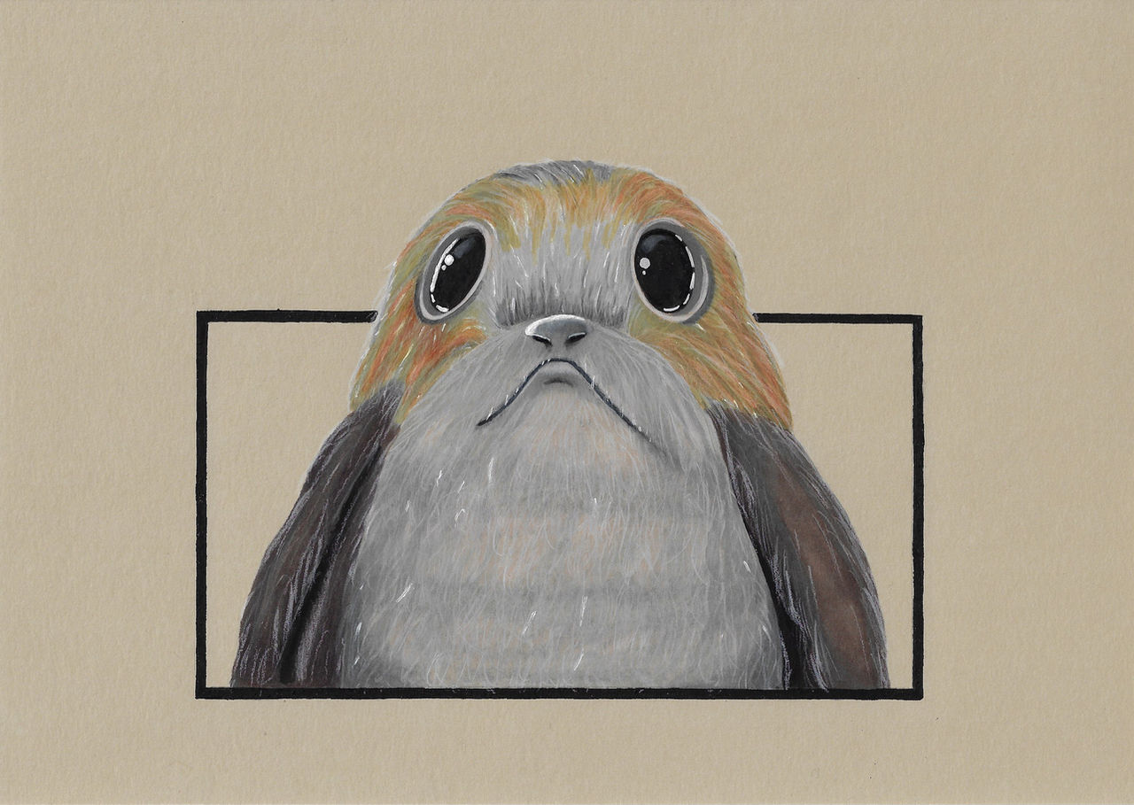 Scared Porg Porg by beebee8eight on DeviantArt